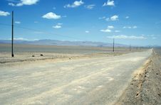 Road In The Atacama Desert Stock Image Road In The Atacama Desert Stock Image