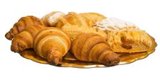The Plate With Croissants Stock Photo The Plate With Croissants Stock Photo