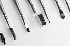 Cosmetic Brushes Royalty Free Stock Image Cosmetic Brushes Royalty Free Stock Image