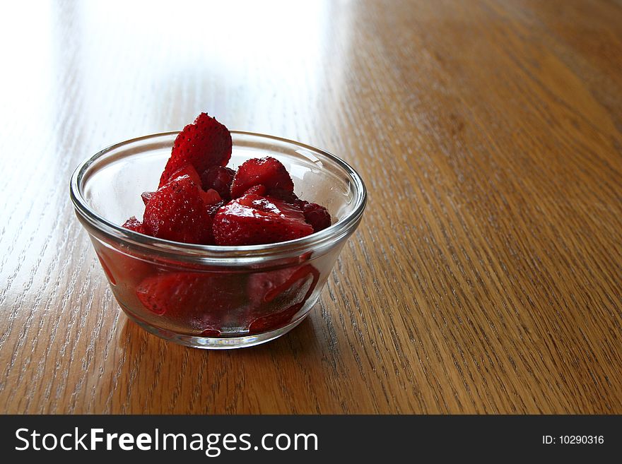 Bowl of Ripe Strawberries