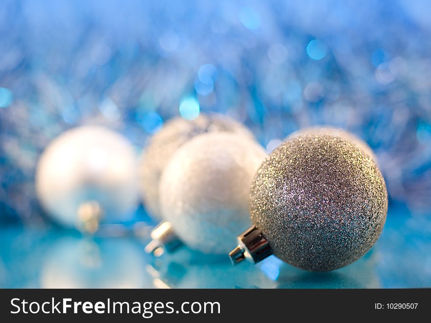 Christmas  decorations baubles and lights. Christmas  decorations baubles and lights