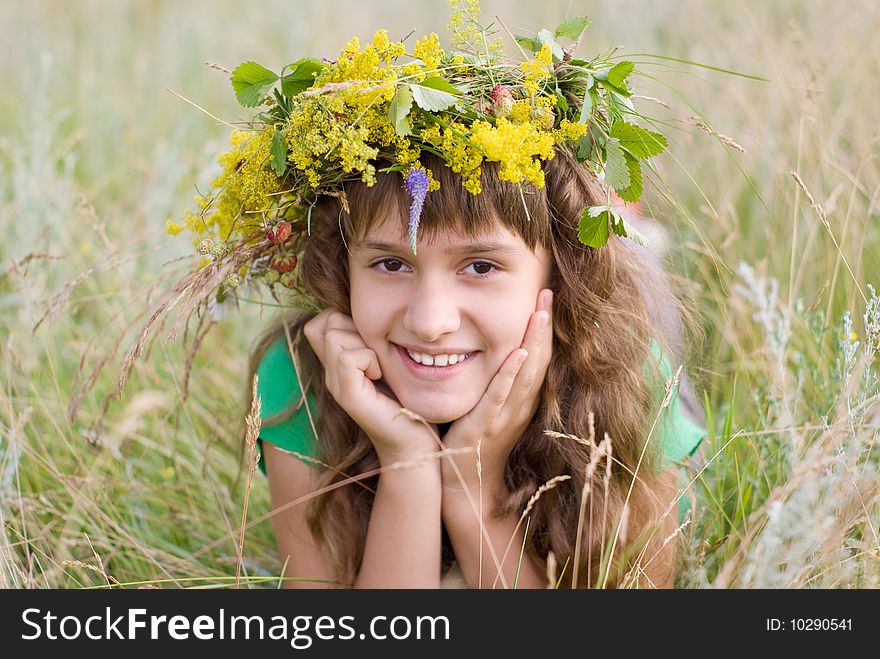 Young Girl With A Wreath