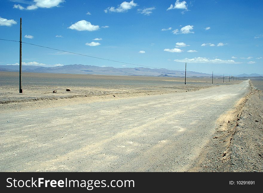 Road in the Atacama Desert