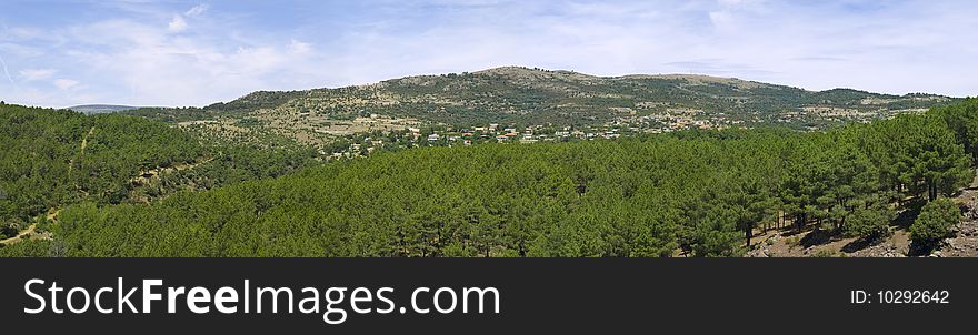 Residencial Homes in a rural scenary. This is village is called Santa Maria de la Alameda and it is sitted near the historical city of El Escorial. Residencial Homes in a rural scenary. This is village is called Santa Maria de la Alameda and it is sitted near the historical city of El Escorial