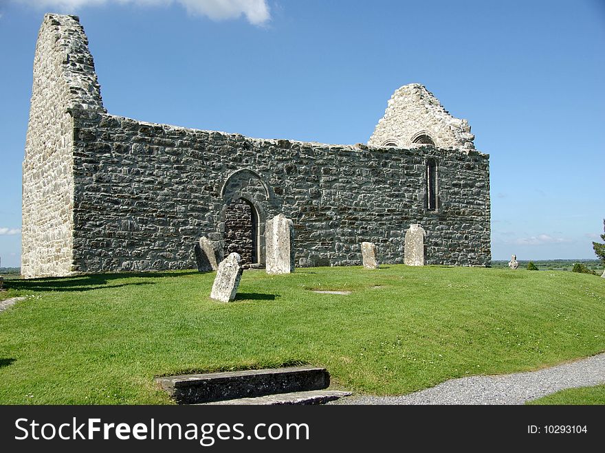 Ruins of Clonmacnoise, in Ireland. Ruins of Clonmacnoise, in Ireland