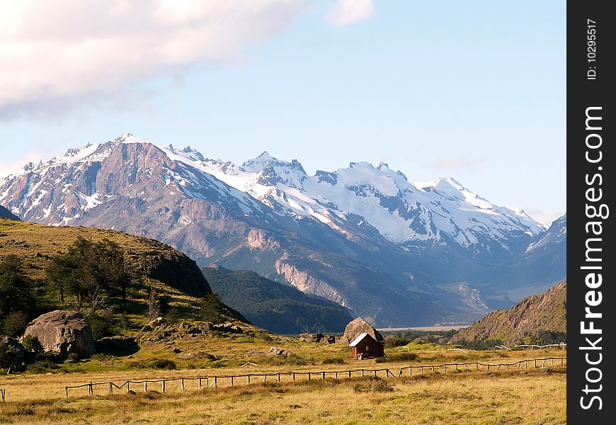 Argentinian Andes near El Chalten village