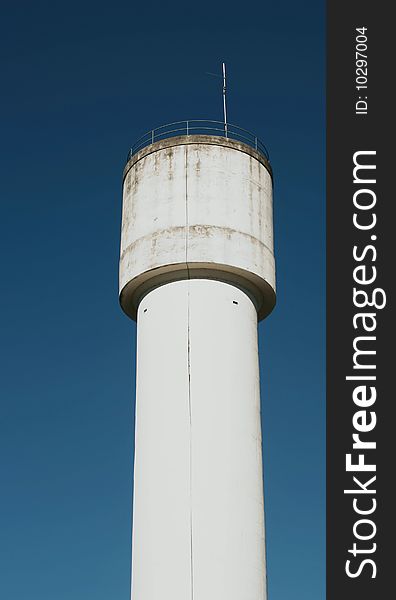 Old water tower against a blue sky in Queensland Australia