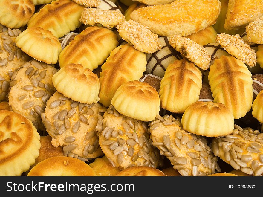 The different biscuits (shortbread) - sweet and salty