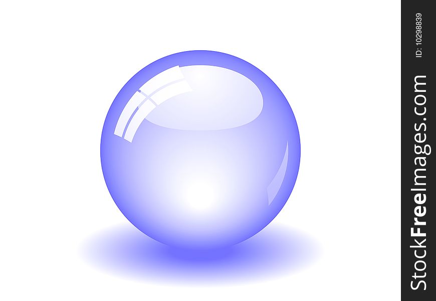 Glossy blue ball. Available in jpeg and eps8 format. Glossy blue ball. Available in jpeg and eps8 format.