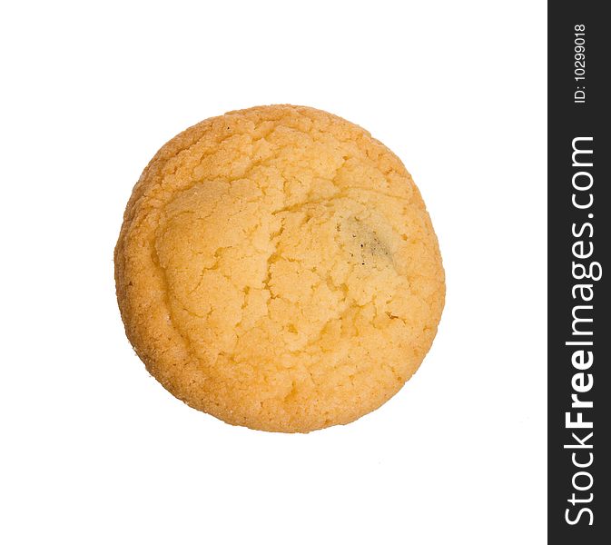 The sweet biscuit on white background (isolated). The sweet biscuit on white background (isolated)