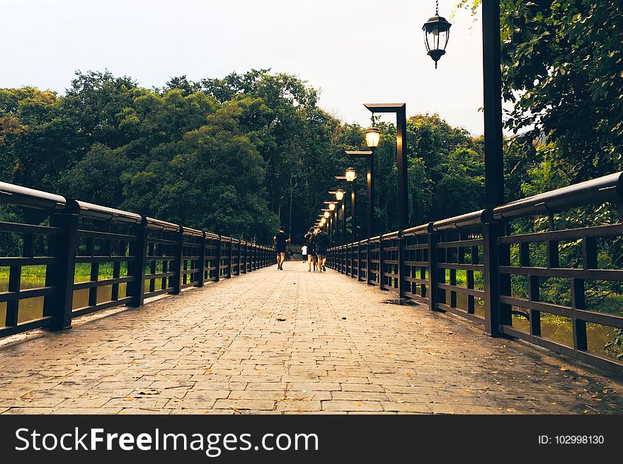 Architecture, Bridge, City, Cobblestone