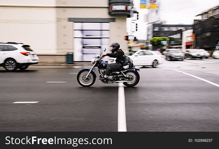 Bike, Biker, Blur, California