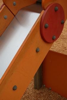 Details Of Playground Slide Stock Photo