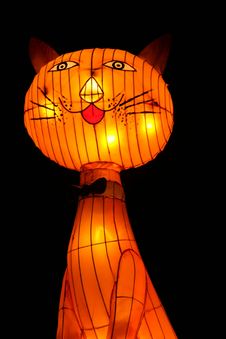 Cat Lantern Stock Photography Cat Lantern Stock Photography
