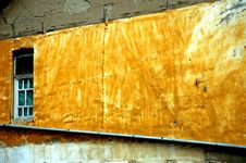 Window Trapped In Mustard Royalty Free Stock Images Window Trapped In Mustard Royalty Free Stock Images
