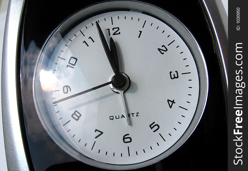 Black and white clock