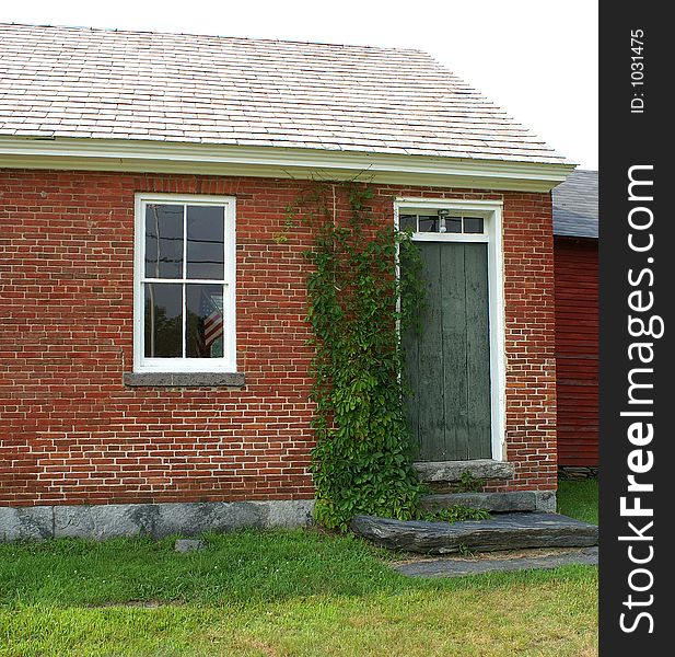 One room schoolhouse, 1828, Charlemont, Massachusetts. One room schoolhouse, 1828, Charlemont, Massachusetts