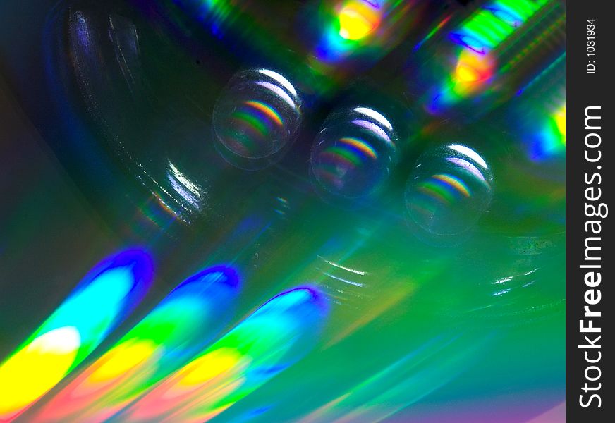 Abstraction play of the light on CD-disk
