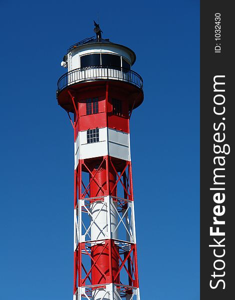 Lighthouse at Elbe river, Germany