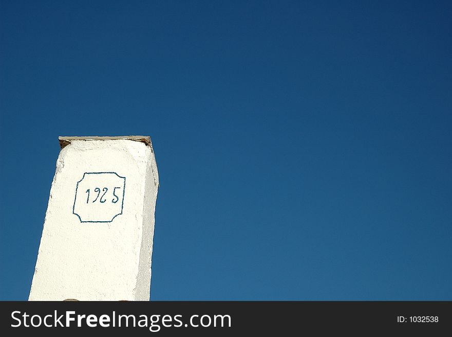 White chimney. White chimney