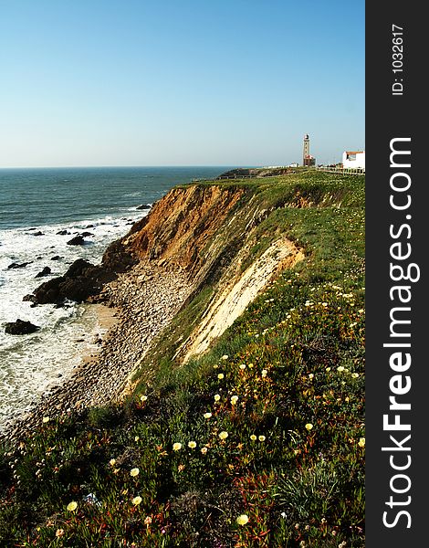 Lighthouse at the coastline