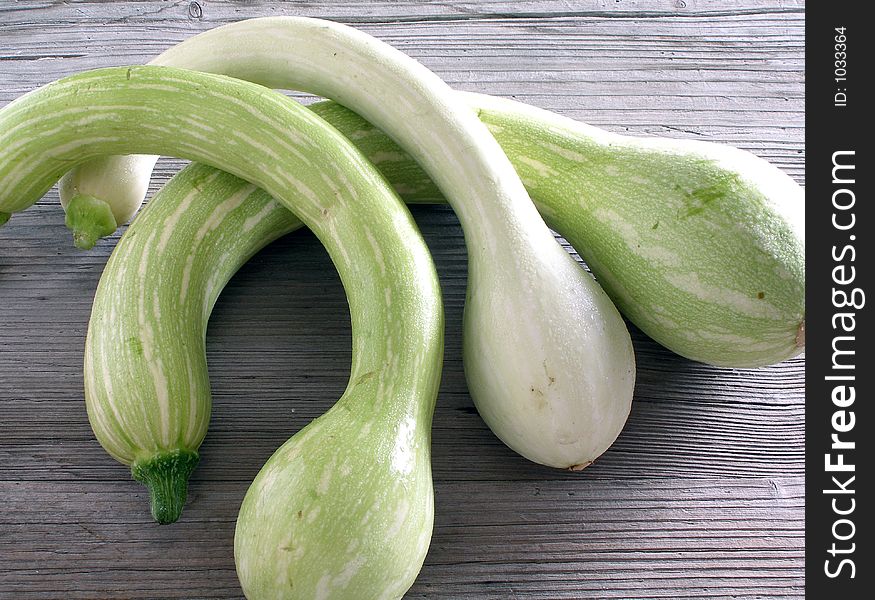 3 trumpet zucchini from French Riviera