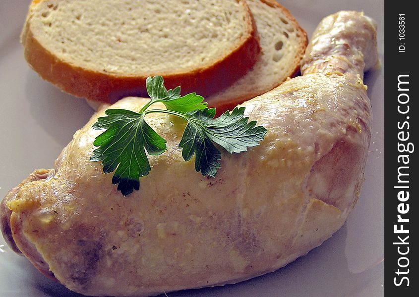 Chicken S Meat  From Bread