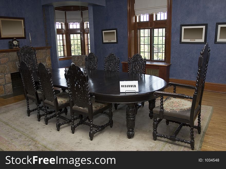 High class conference room with antique furniture. High class conference room with antique furniture