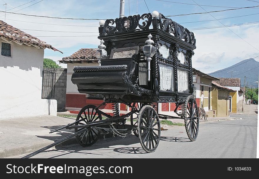 Old funeral wagon granada