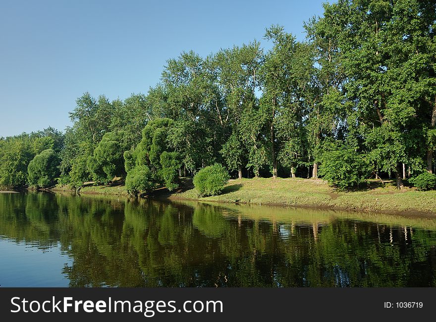 View Of River And Landscape