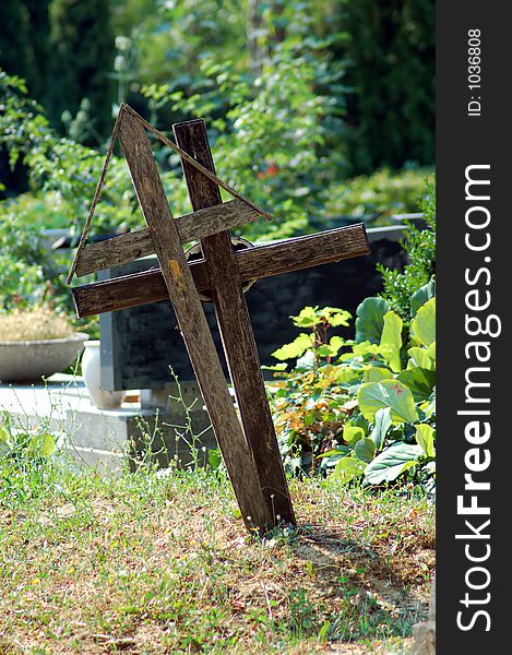 Graveyard on sunny day. Calm and quiet. Graveyard on sunny day. Calm and quiet.