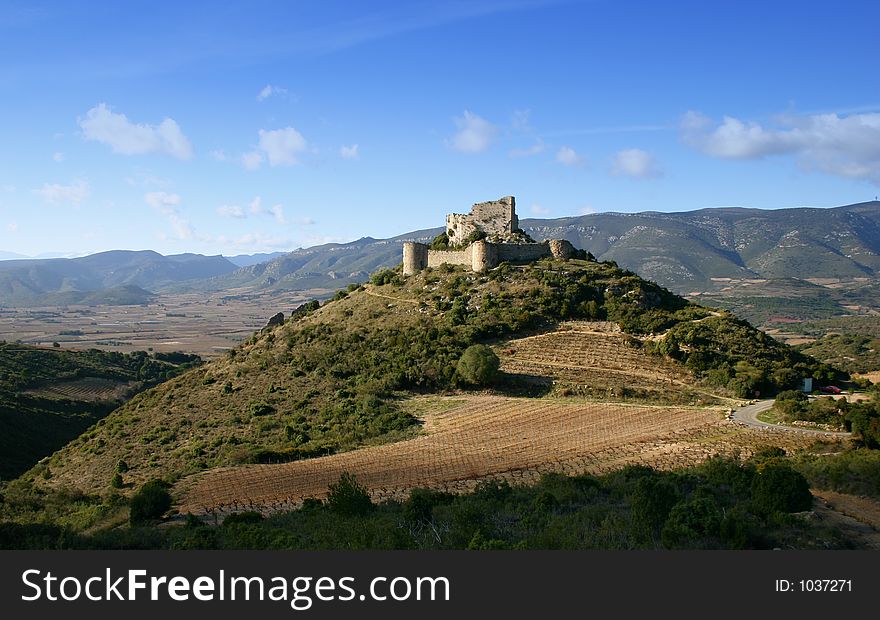 French medieval castle Aguilar. French medieval castle Aguilar.