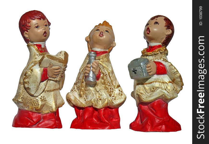 Altar Boys singing in a liturgical service