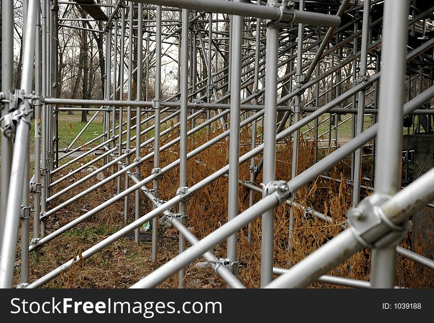 Base structure of an open arena. Base structure of an open arena