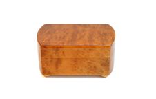 Closed Wooden Casket Isolated Stock Photo Closed Wooden Casket Isolated Stock Photo