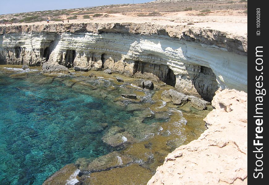 Sea caves near to Agia Napa