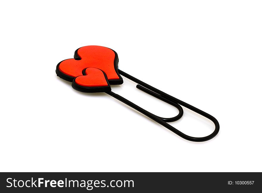 Paper clip with hearts