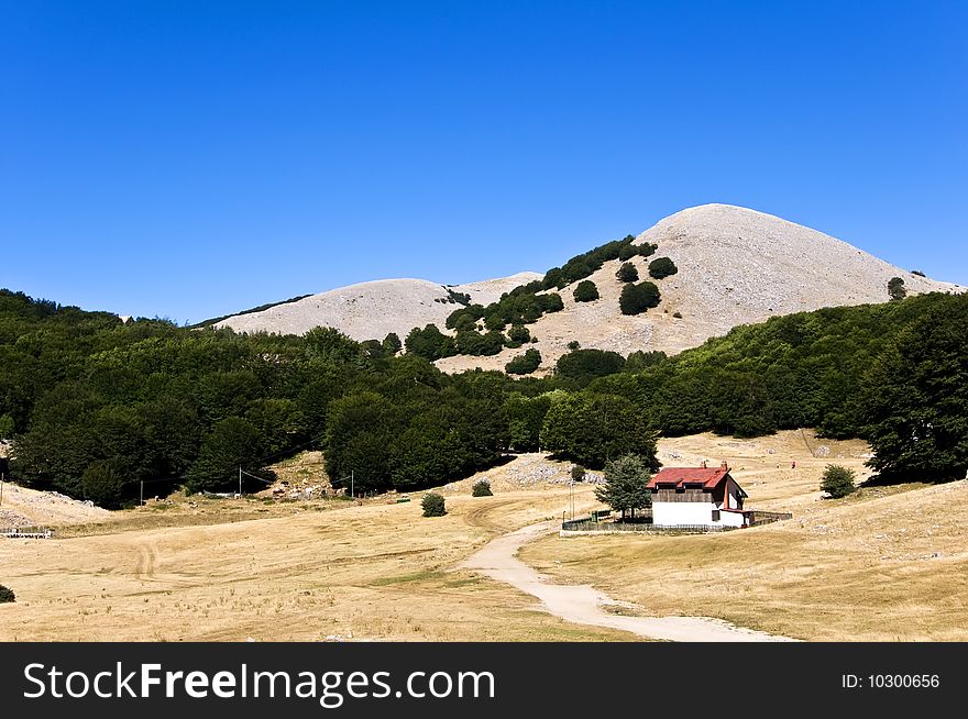 Piano Battaglia, Sicily. A mountain House. Piano Battaglia, Sicily. A mountain House