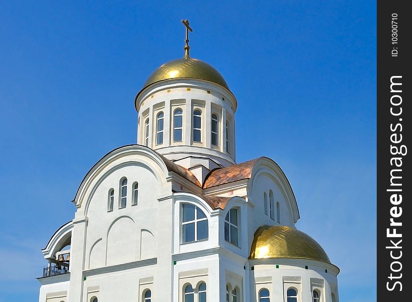 Temple for the sake of Archistratigus Michael. Average Urals Mountains, Sverdlovsk area, the city of Revda. The temple has been destroyed in 1964 and restored in 2009.