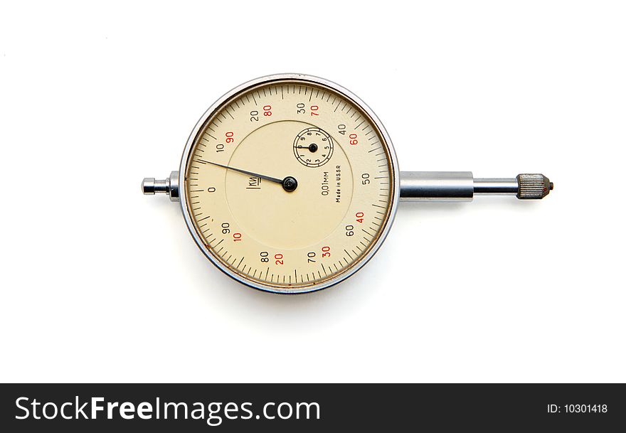 Vintage Manometer Isolated