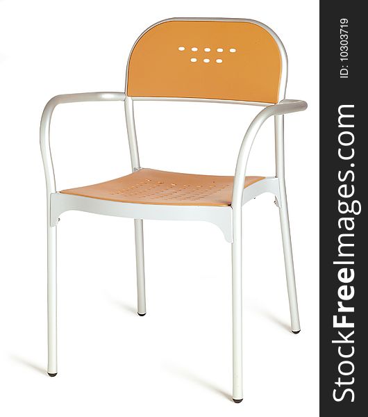 Isolated chair steel and plastic. Isolated chair steel and plastic