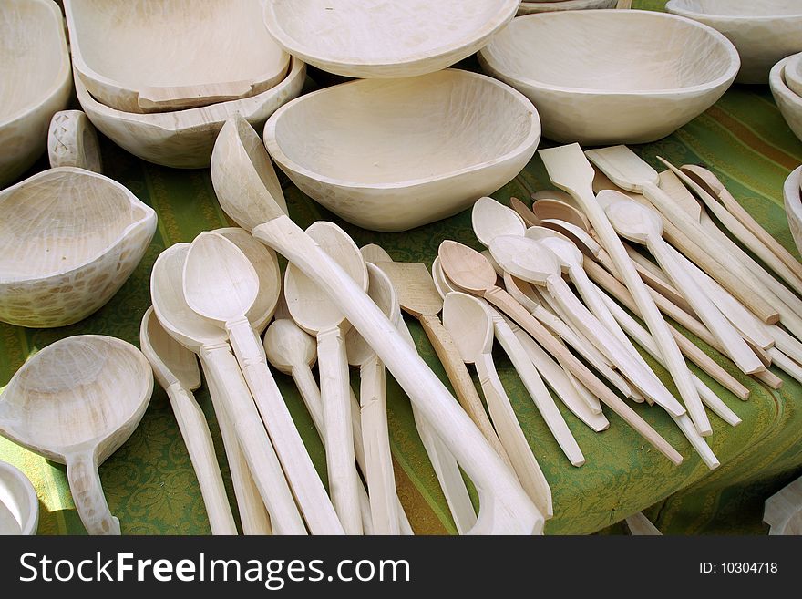 Romanian wooden spoons