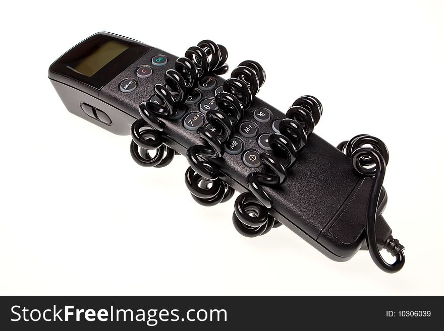 A car mobile phone handset.