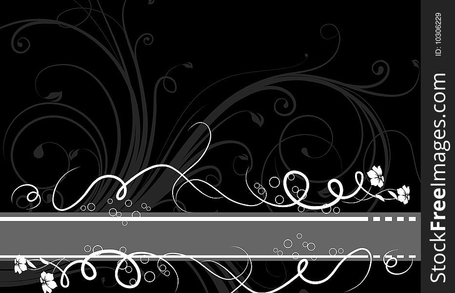 Floral Abstract Banner