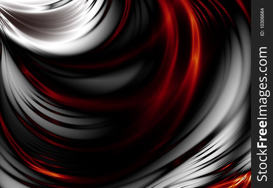 Background from smooth black and red lines