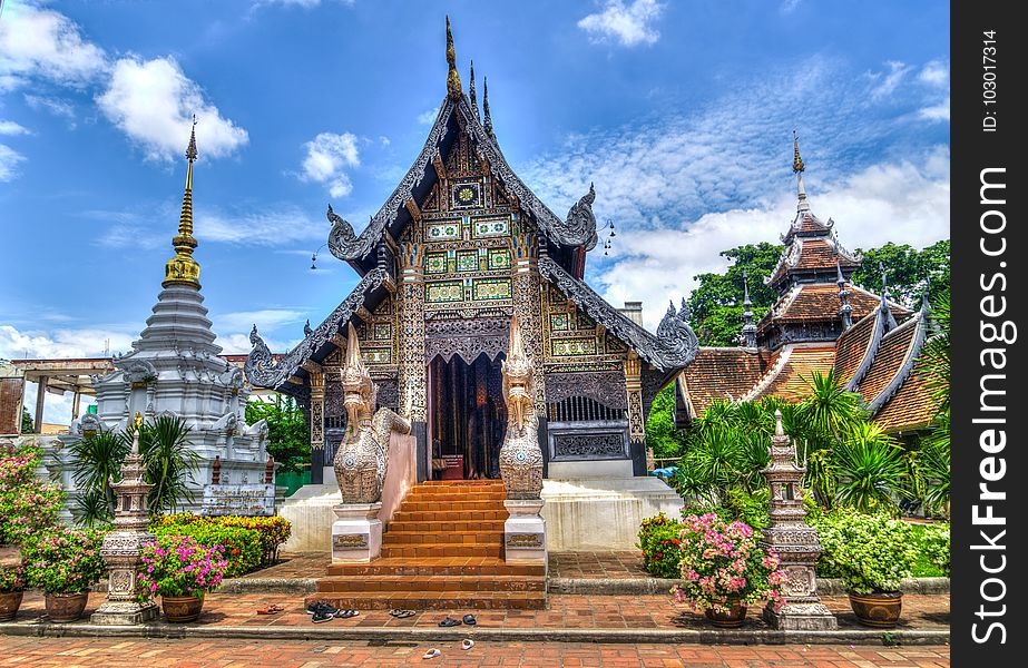 Temple, Historic Site, Landmark, Chinese Architecture