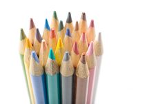 Color Pencils Isolated On White Royalty Free Stock Photography Color Pencils Isolated On White Royalty Free Stock Photography