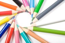 Color Pencils Isolated On White Stock Photography Color Pencils Isolated On White Stock Photography