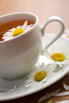 Cup Of Herbal Tea And Chamomile Flowers Stock Images Cup Of Herbal Tea And Chamomile Flowers Stock Images