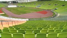 Panoramic View Of An Empty Stadium. Stock Photos Panoramic View Of An Empty Stadium. Stock Photos